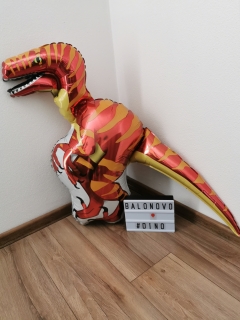 Dinosaurus - VELOCIRAPTOR červený